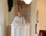 The Right Revd Patrick Rooke, Church of Ireland Bishop of Tuam, Killala, and Achonry speaking during the service in St Thomas's Church  Dugort Achill Co Mayo, where the Memorial,  Healing,  and the Blessing and Marking of Mission Graves took place on last Saturday. Picture; Frank Dolan.