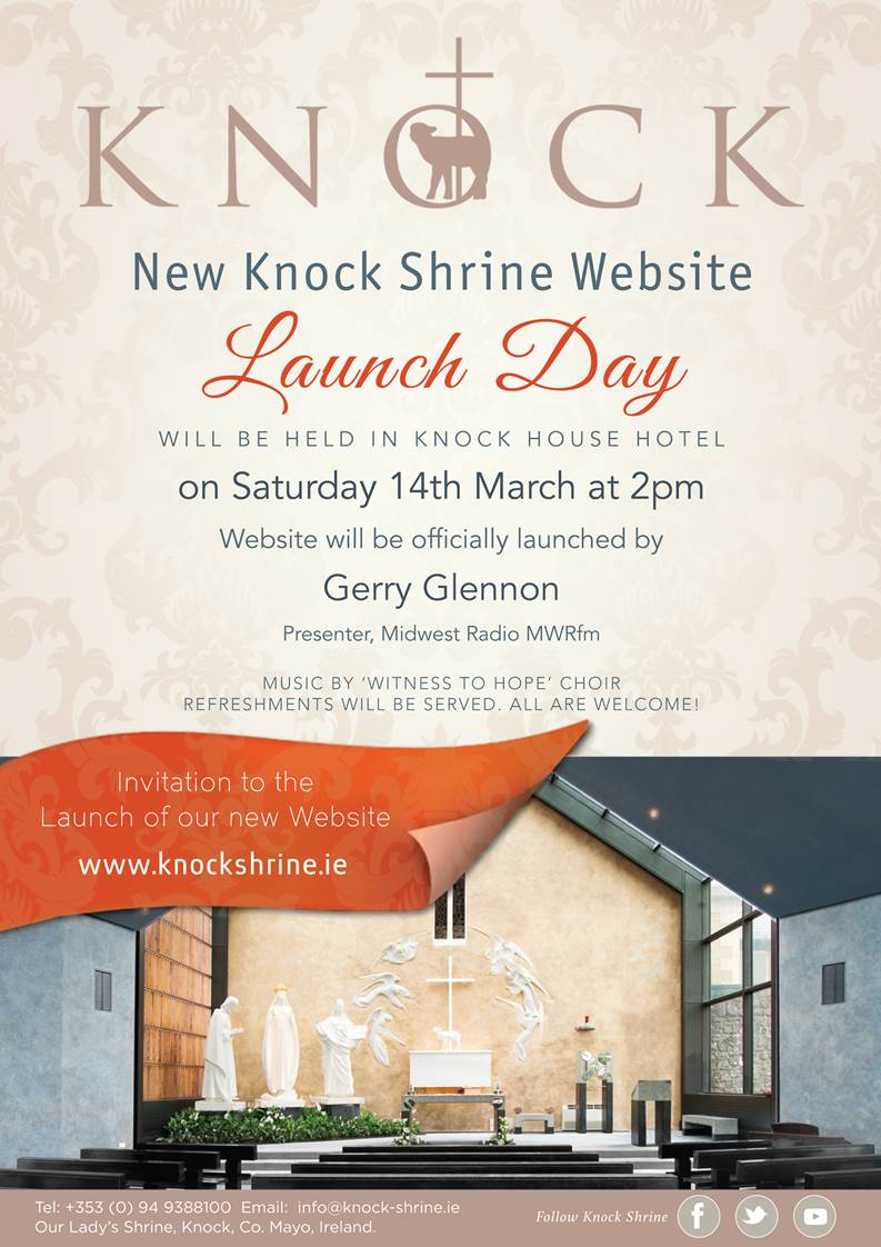 Invitation to Launch of New Website for Knock Shrine