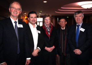L-R: Jimmy Finn (St Colman's Claremorris), Roy Hession (St Colman's, Claremorris), Maura Finnerty (Diocesan Advisor), Mgr John O Boyle, John McDonagh.
