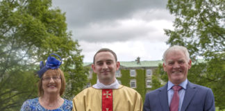 Deacon Shane Costello and his parents